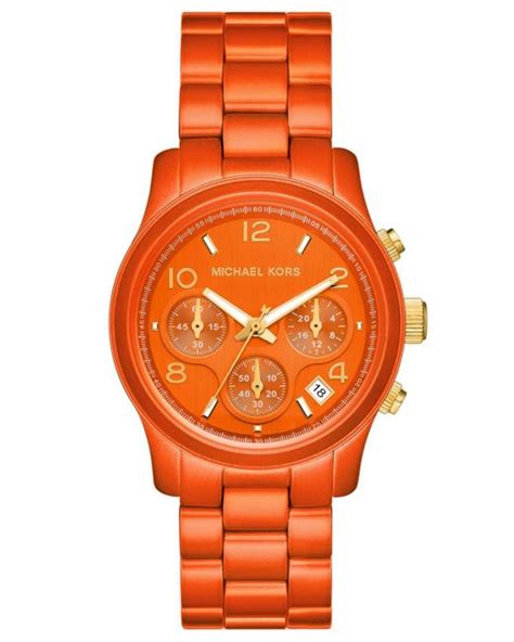 michael kors orange watch